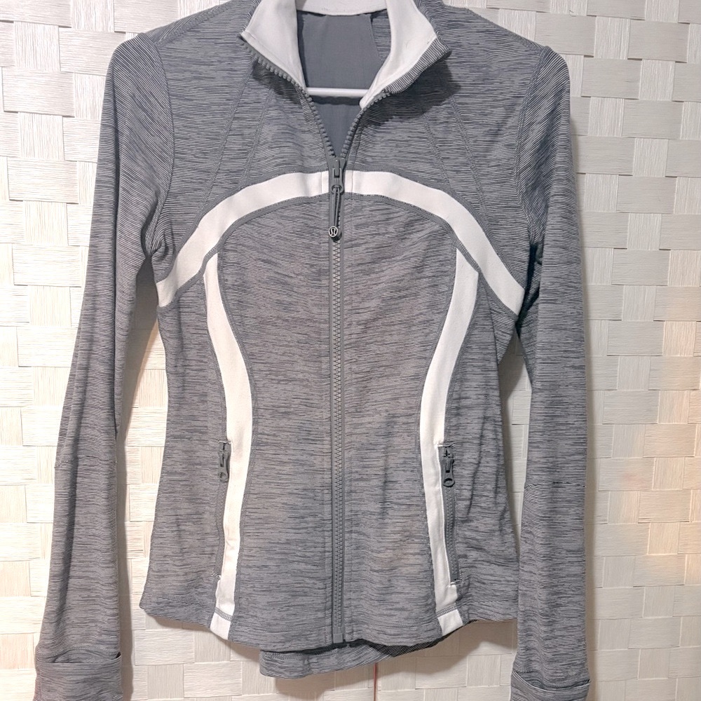 Lululemon Gray, and white define jacket
